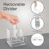 Pen Organizer for Desk, Modern Desk Accessory with Removable Divider, Chic Acrylic Storage Stand for Home/Work