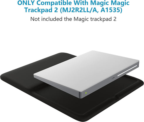 HONKID Wrist Rest for Magic Trackpad 2 (MJ2R2LL/A, A1535), Black, Relieve Pain & Fatigue