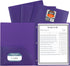C-Line 2-Pocket Poly Folder with Prongs, Letter Size, Purple