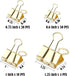 Binder Clip, Paper Binder Clips, Paper Clamps Assorted Sizes, (Large, Medium, Small, X-Small) Paperclips for Office School, 84 Pack (Gold) by YCVIORING