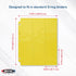 BCW 9-Pocket Pages Holder - 20 Yellow Double-Sided Trading Card Binder Sheets | Secure Side Loading Storage Solution