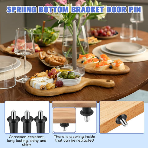 TIESOME 24 PCS Spring Pin, Cabinet Door Damper Replacement Pins, Plastic Shutter Loaded Furniture Fittings Connector