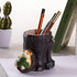 Desk Pen Toothbrush Pencil Pot Holder, Cute Resin Hedgehog Holder, Desktop Organizer Container for Office Desk