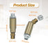 2pcs 180 M10 MECCANIXITY Sloped Ceiling Adapter, Degree Swivel Fine Thread Sloped Ceiling Light Fixture Adapter