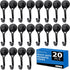 E BAVITE 30LB Swivel Swing Magnetic Hook, 20 Pack Black Refrigerator Hooks, Strong Neodymium Magnet, 60mm Length