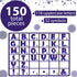 Qyeahkj 150 PCS Large 7" Font Outer Space Themed Bulletin Board Letters Combo Set for Classroom Starry Sky Decoration