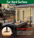 Tigerden 10ft 1 Pack String Light Pole for Hard Surfaces, Light Pole for Outdoor String Light, Perfect for Garden