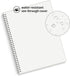 HULYTRAAT Large Dot Grid Spiral Notebook, 8.5" x 11", 128 Dotted Pages, Premium 100gsm Ivory White Paper, Sturdy Cover
