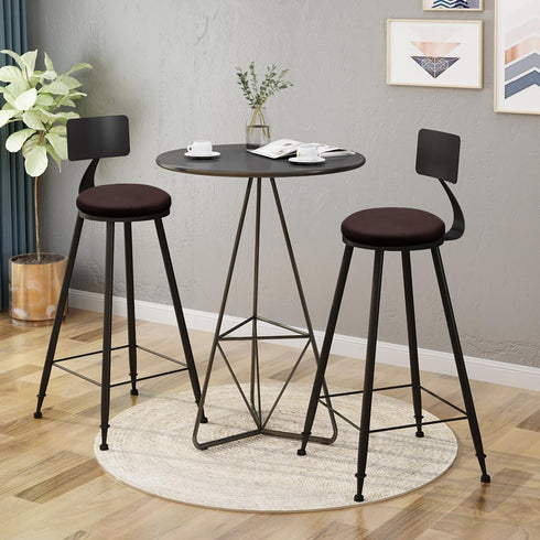 FANGMING 13" Detachable Memory Foam Seat Cushion Round Chair Cushion Non-Slip Dining Stool Pad Circle Chair Pad