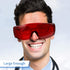 Annhua Dental Glasses Protection, Anti-Fog Dentist Spectacles Red Goggle Shield for Teeth Whitening Light
