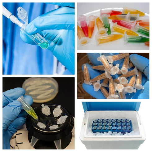2ml Graduated Microcentrifuge Tube - PCR Tube with Flat Cap, Polypropylene Plastic (1000pcs)