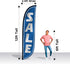 LookOurWay 12-Feet Sale Themed Feather Flag (Poles Not Included)