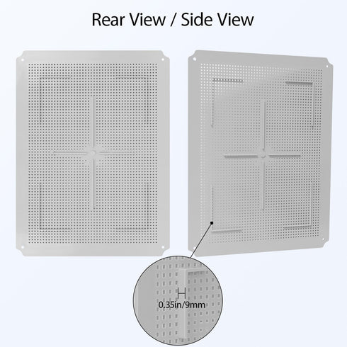 LeMotech Mounting Plate for Junction Box, ABS Plastic Internal Panel with Screws, 15.75"x11.81"
