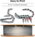 eSUN 1KG Fast Printing Speedy PLA Filament 1.75mm, 2 Spools High Speed 3D Printer Filament, Fire Engine Red