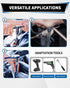 Acxetx 19 Set, 1/4", 3/8" 1/2" Piece Socket Extension and Drive Extension Bar, Universal Joint, Adapters and T-Bar