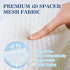 Newivi 3D Portable Breathable Seat Cushion Foldable, Soft & Lightweight for Airplane Travel Stadium Cushion