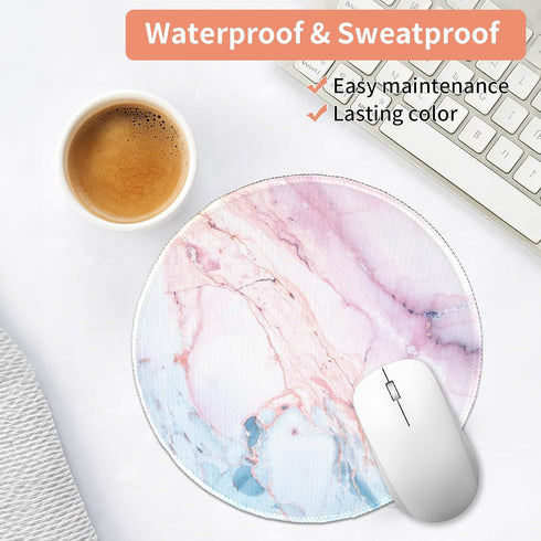 Tongyanat 7.877.870.12 Dumpster on Fire Round Mouse Pad, Black Cute Funny Mousepad for Laptop Gaming, Stitched Edge