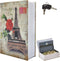 FOWSEEK Paris Book Safe Box with Combination Lock, Diversion Safe Vintage Faux Book