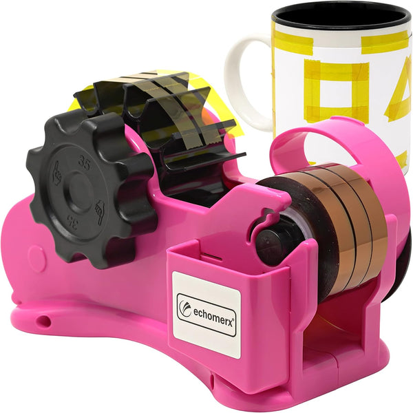 echomerx Pink Heat Tape Dispenser - Sublimation Tape Dispenser for Pre-Cut Heat Resistant Tape