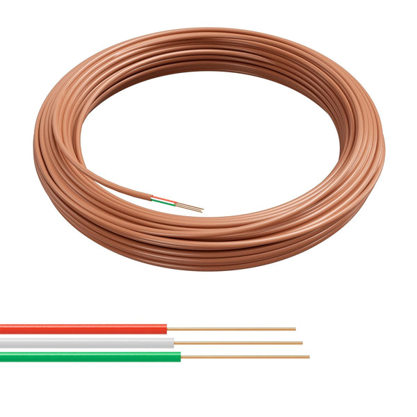 THE CIMPLE CO 18/3 Thermostat Wire 10 FT - Insulated Solid Copper