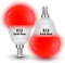 E12 Candelabra Red Light Bulbs for Sleep 25w-40w Equivalent, 625nm Red Light