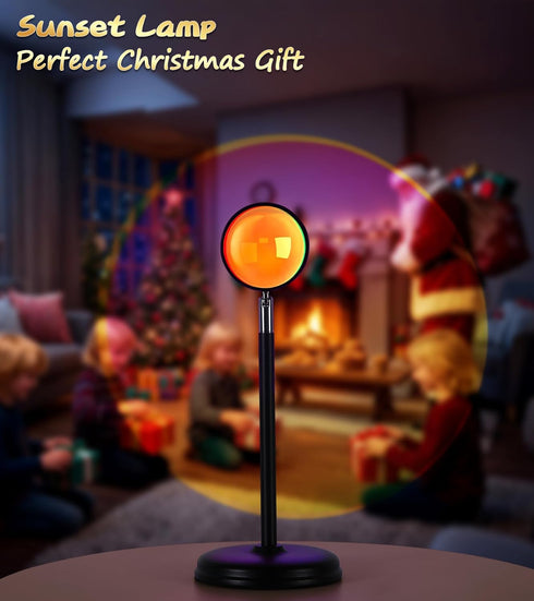 Sunset 360 AIHYING Lamp Projector,Multicolor Changing Night Light Degree Rotation Rainbow Led Sun Lamp for Photography