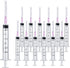 100 Pack 3ml 18Ga Lab Syringe Tools, Individually Packed with Measurement