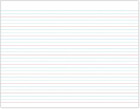 iScholar Multi-Method Primary Tablet, 0.5 Inch Ruling, 40 Sheets, 11 x 8.5 Inches (11803), Blue