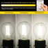 Gozelux A15 Bulbs, Bulbs, Dimmable, E26 6W (60W 5000K 700LM, 6 Pack LED Vintage Edison Clear Glass, Medium Base