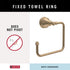 Delta MYN46-CZ Mylan Wall Mount Towel Ring in Champagne Bronze - Bath Hardware Accessory