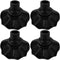 Kisangel 4pcs Non-Slip Chair Leg Covers Folding Chair Feet Caps Camping Furniture