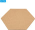 PATIKIL 12x10" 1/4" Thick Cork Board Tiles, 4 Pack Self-Adhesive Hexagon Bulletin Board for Home Office Classroom DIY,