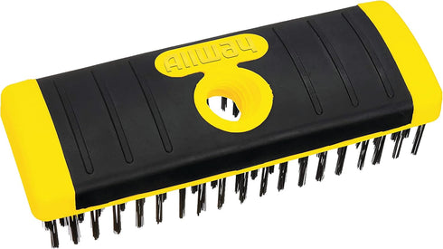 SB619 ALLWAY Soft-Grip Carbon Steel Wire Scrub Brush Block
