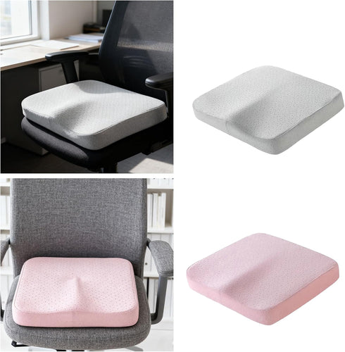 PILULY Ergonomic Memory Foam Seat Cushion with Breathable Design for Chair Car Home Pressure Relief