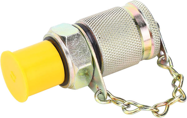 2Pcs Hydraulic Pressure Test Coupling Kit, High Pressure Hose Fitting for Hydraulic System Pressure Detection