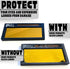 10 Pack 2x4.25 2x4 1/4, 0.04" Ridge Products of Clear Welding Lenses, Replacement Clear Welding Lens Welding Hood Clear
