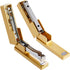 Paper Junkie 2 Piece Matte Gold Stapler and Tape Dispenser Set for Home Office Decor, Classroom Supplies, Desk