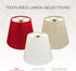 CS-1103-5RED 3 5 4.5, Royal Designs, Inc. Textured Linen Empire Chandelier Shade, x x Red