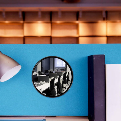 Bremorou 2 2.36" PCS Cubicle Mirror to See Behind You Adjustable Monitor Rear View Mirror for Office Desk Office