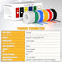 20 6 29.5ft/9M -60 200 AWG Wire Stranded Solid Core Hook-Up Flexible Wires, Colors Harnesses Each Roll Soft Silicone