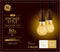 GE Lighting Vintage Style LED Light Bulbs 2 Pack, 6 Watts (60 Watt Equivalent), Warm Candle Light, Amber Glass