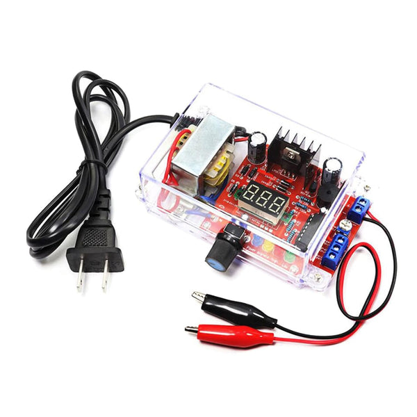 LM317 Adjustable Voltage Regulator Kit, AC-DC 110V to 1.25V-12V Output, 5V 12V Voltmeter DIY Kit