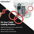 Flush Valve Seal for Kohler, Canister Flush Valve Toilet Tank Gasket Replacement Parts Compatible Kohler K-GP1059291 K-4436, Upgraded Silicone Material Toilet Repair Kit Inside Tank, 3Pcs