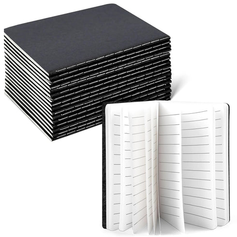 HEYPLACE 16PCS Mini Notebooks, Lined Pocket Notepads 3.5 x 5 Inches, 30 Sheets Small Journal for Students