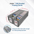 BCW 2-Row Graded Collectible Card Bin - Stackable Acid-Free Plastic Box for Customizable Card Storage