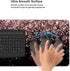 Rose Gold Glitter Black Gaming Mouse Pad, Large XL Extended Desk Pad for Computer PC Laptop Home Office