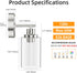 1-Light E26 Bulb GORDNWE Bathroom Wall Sconce, Brushed Nickel Vanity Light, Modern Wall Light Fixture with Clear Glass