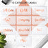 SOUL MAMA Budget Binder with Zipper Envelopes - Clear Money Organizer for Cash, A6 Cash Envelopes, Rose Gold Stickers