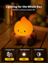 MASHI Table Decorations,Campfire Night Light,USB Rechargeable Flame Lamp with White Noise,Silicone Cute & Funny Night