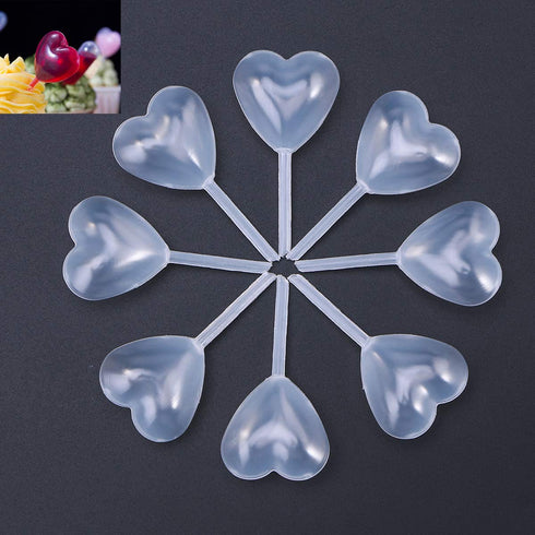 150pcs 4ml Plastic Droppers Pipettes, Heart-Shaped Plastic Squeeze Pipette for Chocolate, Cake, Strawberry